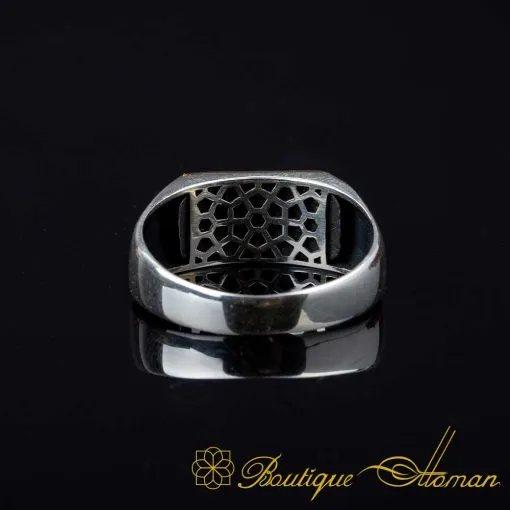 Stoneless Plain Bronze & Silver Ring - Image 5