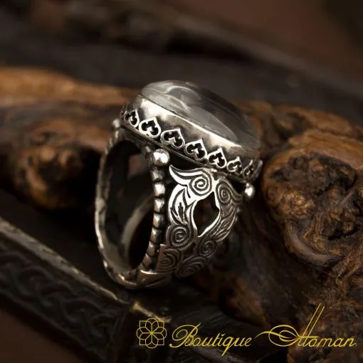 Traditional Hand Made Durr-A-Najaf Silver Ring - Image 4