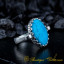 Turquoise Hand Made Simple Women Ring