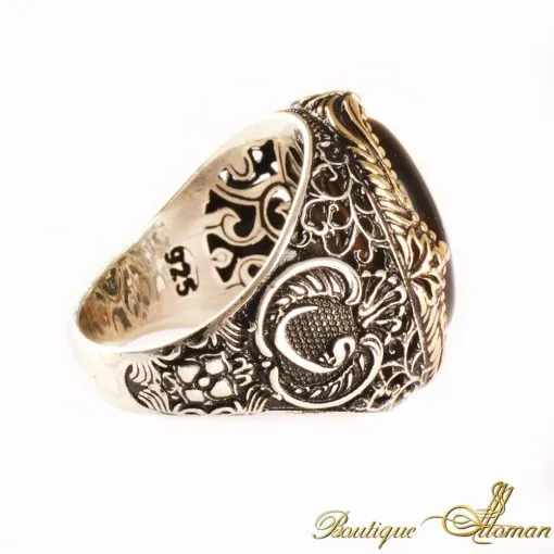 Tiger's Eye Classic Silver Ring - Image 5
