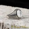 White Onyx Pinky Finger Ring