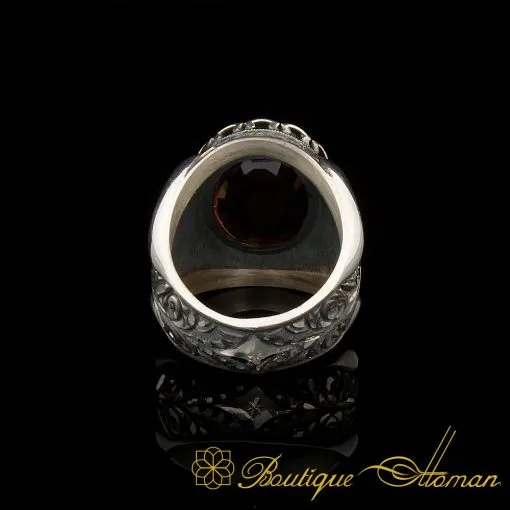 Zultania Silver Men Ring Hand Craft 925 - Image 10