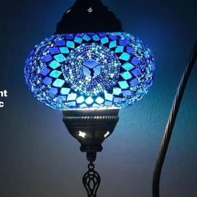 Mosaic Glass Bedside Table Lamp No:3