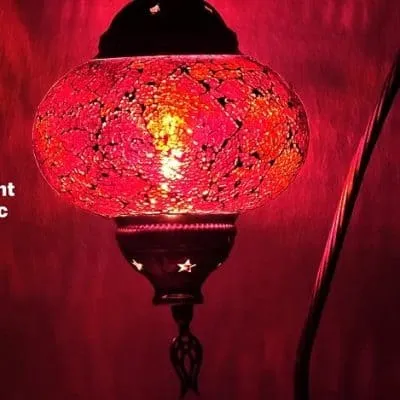 Mosaic Glass Bedside Table Lamp No:2