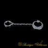 Hand Engraved Crescent Star Keychain