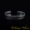 Elegant Cuban Silver Cuff Bracelet No:1