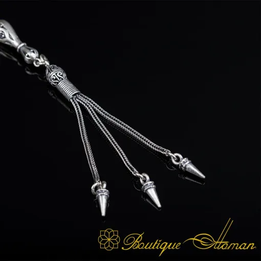 Handmade Micro Ornamented Silver Tasbih No:2