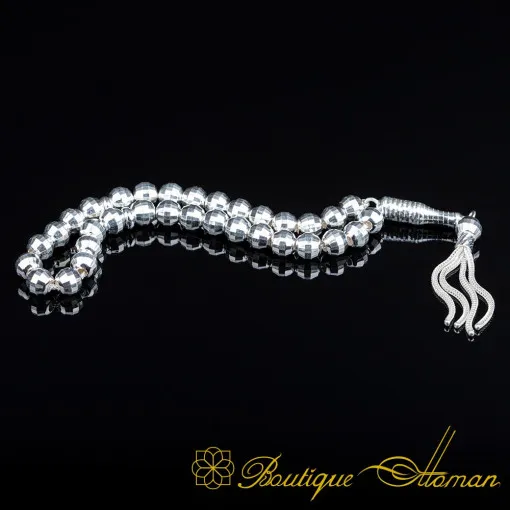 Handmade Faceted Silver Tasbih No:1