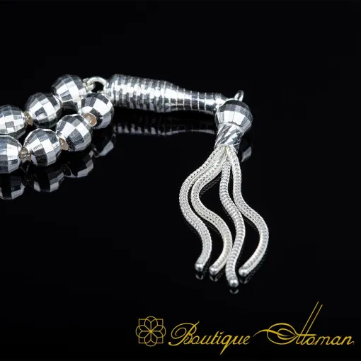 Handmade Faceted Silver Tasbih No:1
