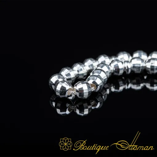 Handmade Faceted Silver Tasbih No:1