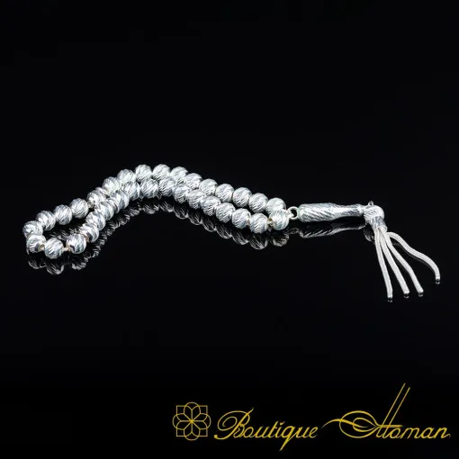 Handmade Faceted Silver Tasbih No:2
