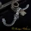 Compass Silver Rotating Chain Bracelet For Men