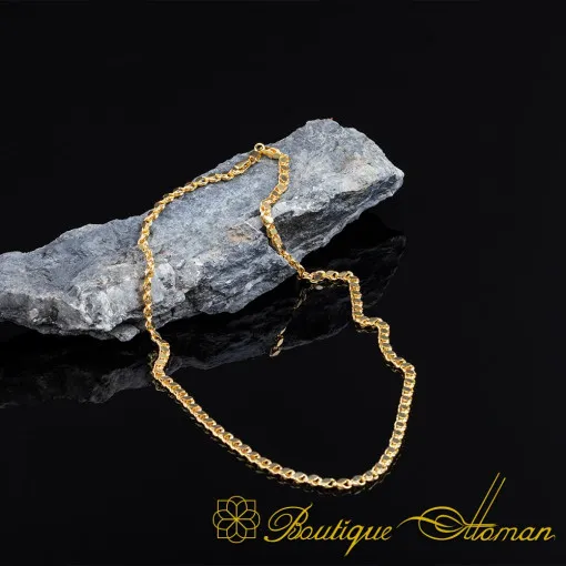 4mm Gold Plated Silver Unisex Necklace