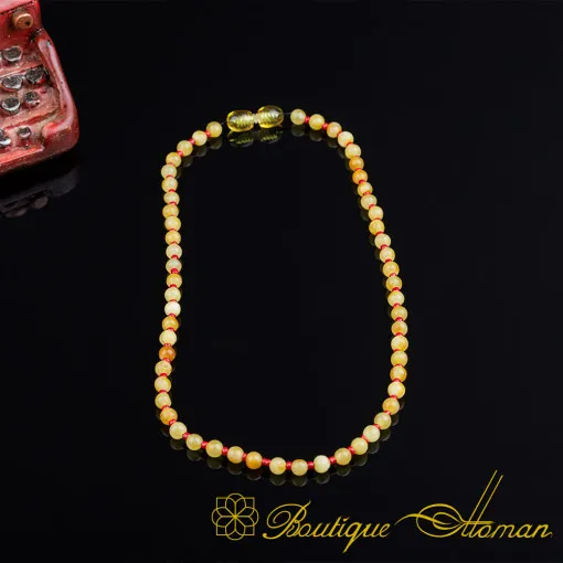 Amber Beaded Necklace For Children No:2