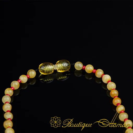Amber Beaded Necklace For Children No:2