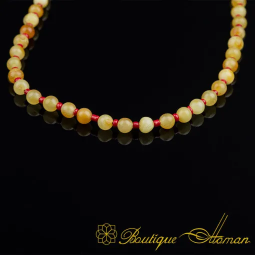Amber Beaded Necklace For Children No:2