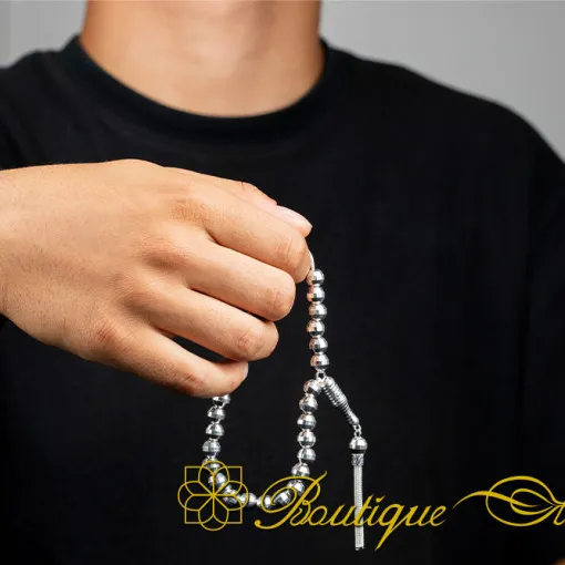 Handmade Faceted Silver Tasbih No:1