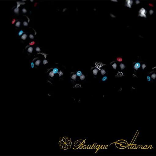 Oltu Stone Tasbih With Tughra Symbol