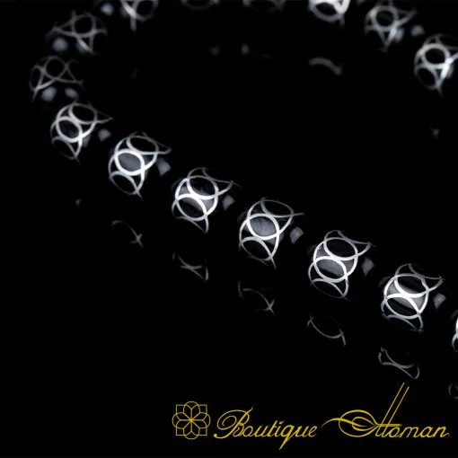 Oltu Stone Tasbih With Mesh Symbol