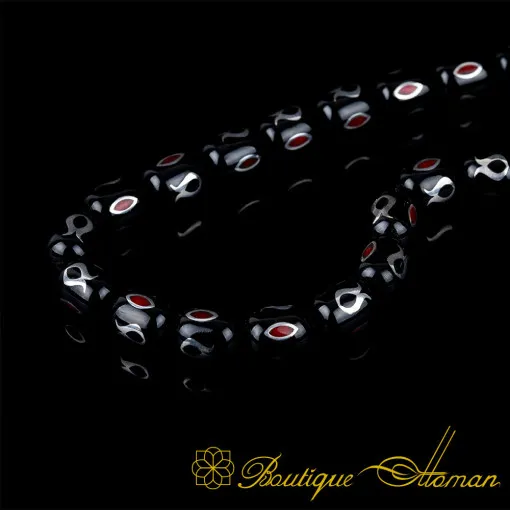 Oltu Stone Tasbih With Tulip Symbol