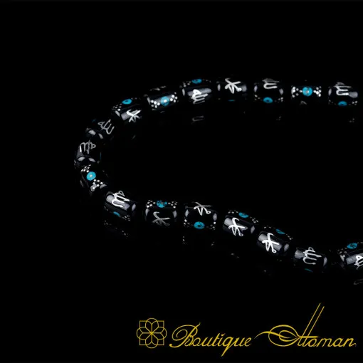 Oltu Stone Tasbih With Allah Writing