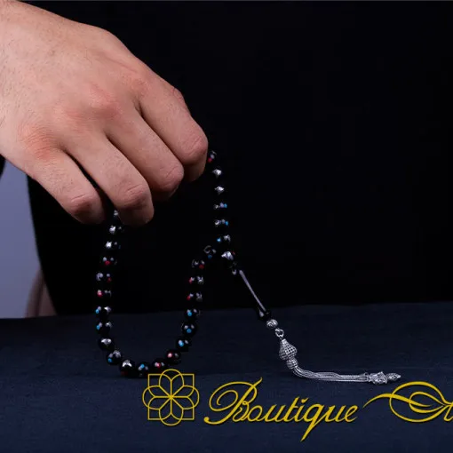 Oltu Stone Tasbih With Tughra Symbol
