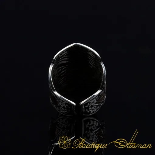 Shahada Adjustable Thumb Ring With Micro Zircon