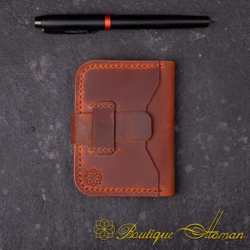 Genuine Leather Camel Palm Cardholder