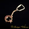 Crescent Star Special Gold Plated Silver Keychain No:2