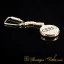 Car Logo Special Gold Plated Silver Keychain for Audi Owners No:1