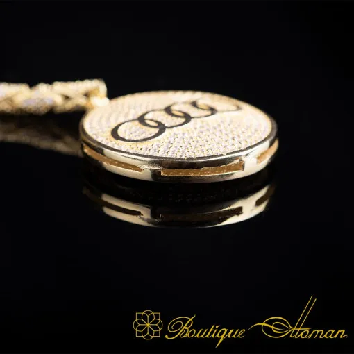 Car Logo Special Gold Plated Silver Keychain No:1