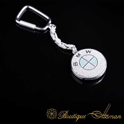 Car Logo Special Silver Keychain No:4