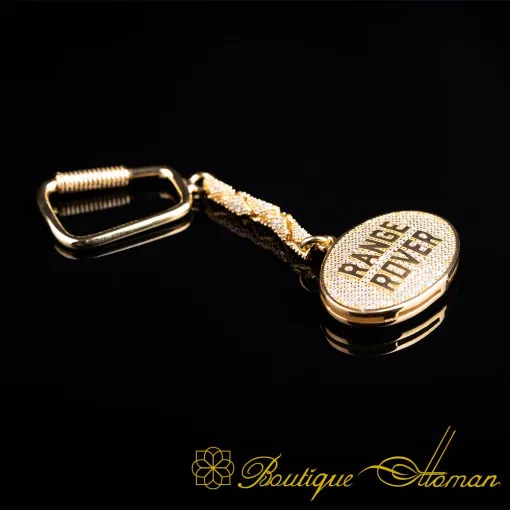 Car Logo Special Gold Plated Silver Keychain No:2