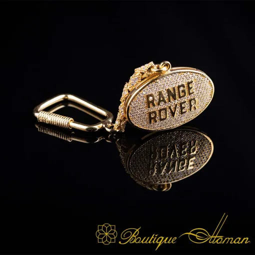 Car Logo Special Gold Plated Silver Keychain No:2