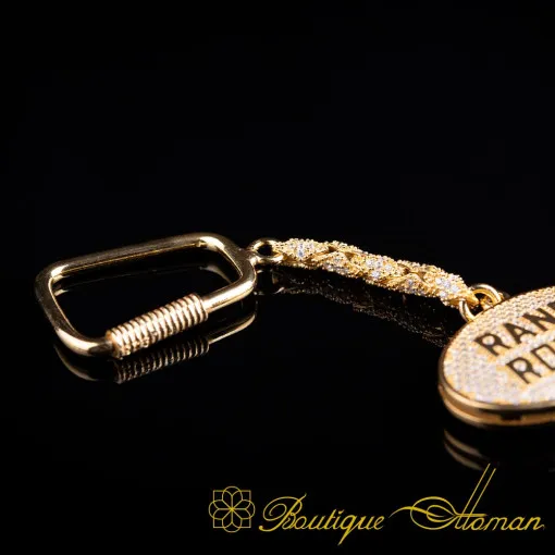 Car Logo Special Gold Plated Silver Keychain No:2