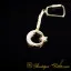 Crescent Star Special Gold Plated Silver Keychain No:1