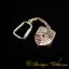 Car Logo Special Gold Plated Silver Keychain for Porsche Owners No:1