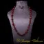 Red Yemeni Aqeeq Mixed Beaded Adjustable Unisex Necklace