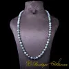 Labradorite Beaded Adjustable Unisex Necklace
