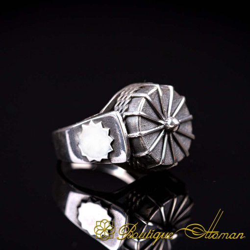 Bektashi Crown Silver Ring For Men