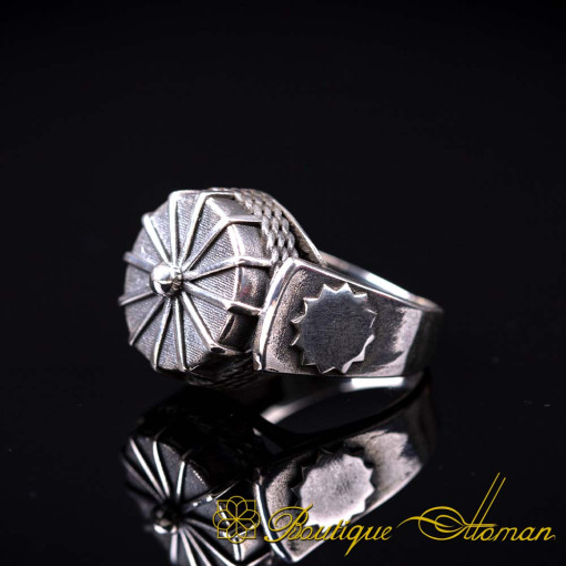 Bektashi Crown Silver Ring For Men