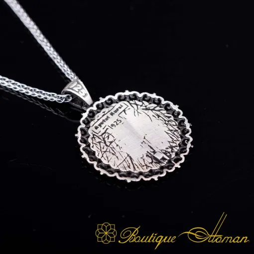 Ayat Al Kursi Islamic Silver Necklace No:6