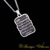 Ayat Al Kursi Islamic Silver Necklace No:7