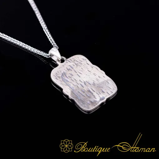 Ayat Al Kursi Islamic Silver Necklace No:7
