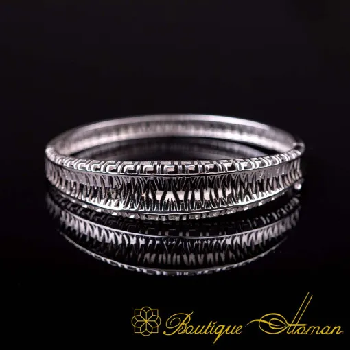Modern Silver Cuff Bracelet For Women