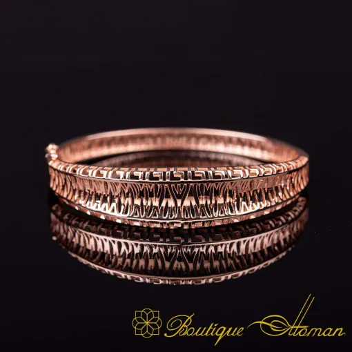 Modern Rose Gold Cuff Bracelet For Women