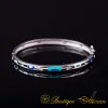 Multicolor Enamel Silver Bangle For Women