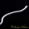 Oval White Zircon Elegant Tennis Bracelet For Women
