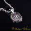 Compass Square Pendant with King Chain Necklace