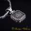 Ottoman Tughra Square Pendant with King Chain Necklace